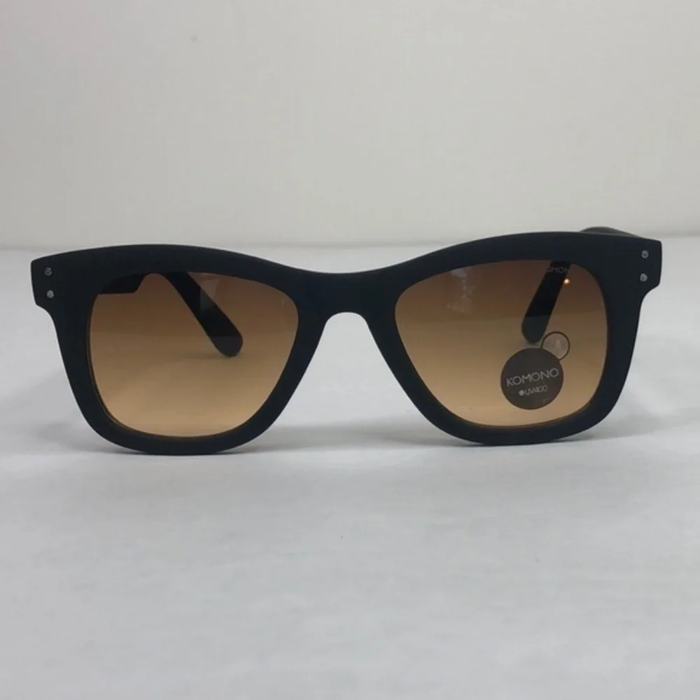 KOMONO Allen Black Rubber Sunglasses (NEW) 🕶
